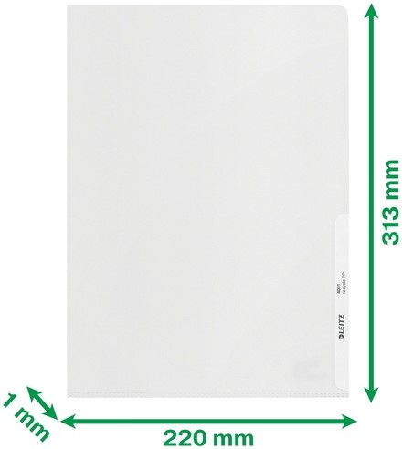 Insteekmap L-model Leitz Recycle A4 0.10mm PP transparant 25 stuks-7
