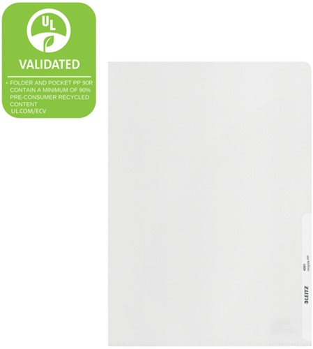 Insteekmap L-model Leitz Recycle A4 0.10mm PP transparant 25 stuks-8