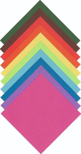 Origami papier Folia 70gr 10x10cm 500 vel assorti kleuren-2