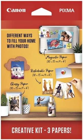 Fotopapier Canon creatieve kit met 3 soorten | Alles voor kantoor en kantine!