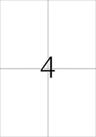 Etiket HERMA 4598 105x148mm folie wit 40 stuks-1