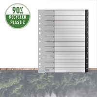 Tabblad Leitz Recycle A4 11-gaats 1-12 extra breed PP-3
