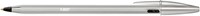 Balpen Bic Cristal Re-new medium zilver + 2 vullingen zwart-2