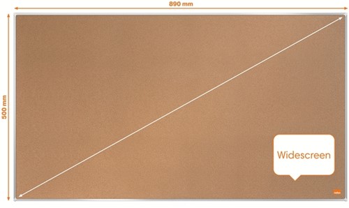 Prikbord Nobo Impression Pro widescreen 50x89cm kurk-8