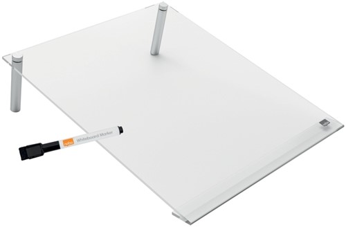 Notitiebord Nobo transparant acryl schuin A4-1