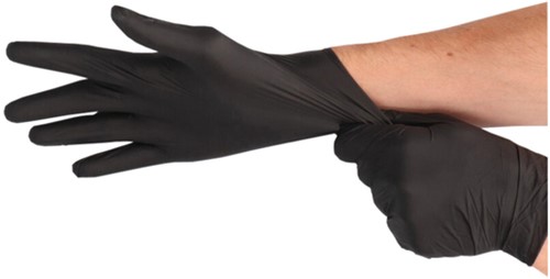 Handschoen CMT M soft nitril zwart 100 stuks-3