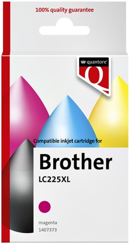 Inktcartridge Quantore alternatief tbv Brother LC225XL rood