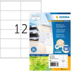 Etiket HERMA recycling 10733 105x48mm wit 960 stuks