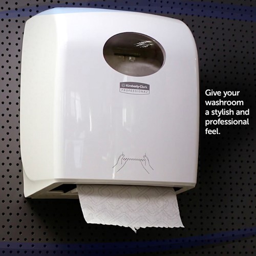 Handdoekroldispenser Kimberly Clark Aquarius wit 6959-3