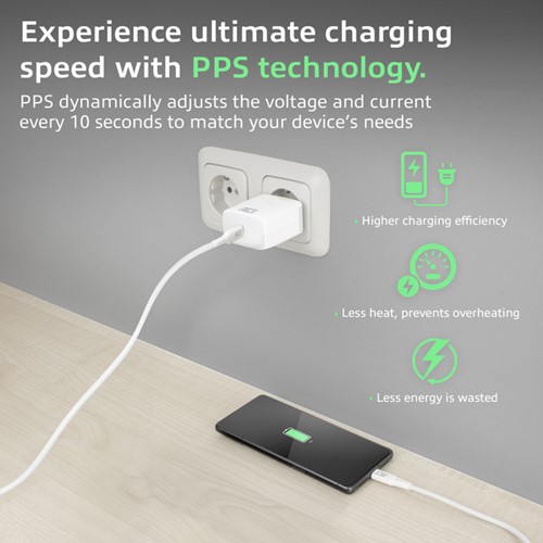 Oplader ACT 35w 1-poort usb c wit-3