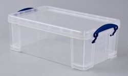 Opbergbox Really Useful 5 liter 340x200x125mm transparant wit