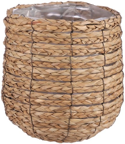 Plantenmand Mica Avalon zeegras rond lichtbruin 26x26cm