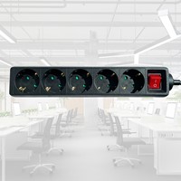 Stekkerdoos BRASQ  4 voudig 3 meter zwart-5