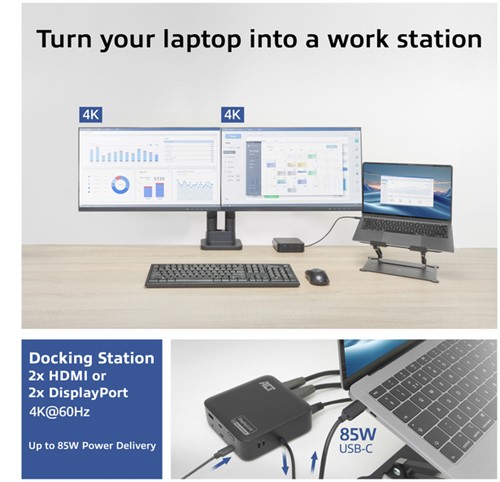 Dockingstation ACT USB-C Dual Monitor met Power Delivery-6