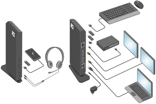 Dockingstation ACT USB-C Dual Monitor met laadpoort-3