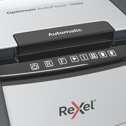Papiervernietiger Rexel Optimum Auto+ 150M P5 snippers 2x15mm-3