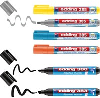 Viltstift edding 385 flipover incl 380 - 383  assorti 6 stuks-2