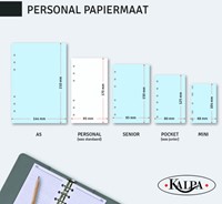 Organizer Kalpa Personal inclusief agenda 2026/27 7dagen/2pagina's bloemenzee blauw-3
