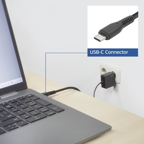Laptop Oplader ACT USB-C Power Delivery 65W 2mtr-1