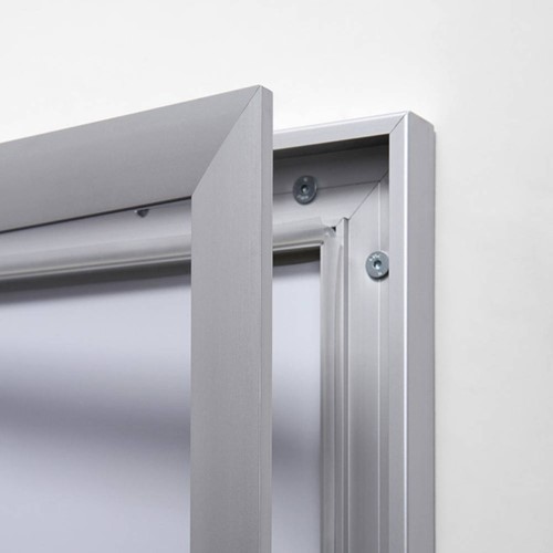 Vitrinebord Quantore luxe 8x A4 B1 gecertificeerd zilver-1