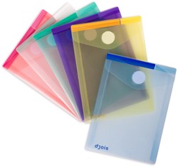 Enveloptas Djois Color Collection A6 verticaal assorti
