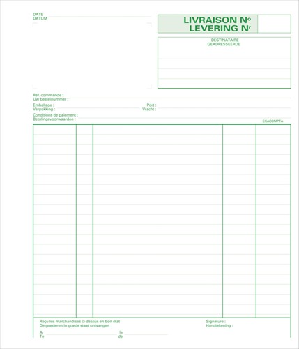 Leveringenboek Exacompta Manifold dupli 50vel Nl Fr-2