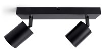 Plafondspot Integral Siena 2 spot IP20 GU10 zwart