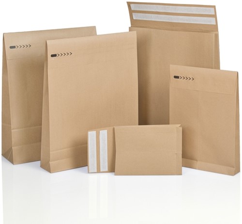 E-Commerce envelop IEZZY 350x450x120+100mm met retoursluiting br 200st-2