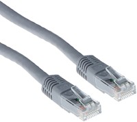 Kabel ACT U/UTP CAT6 patchkabel RJ45 Grijs 20 meter
