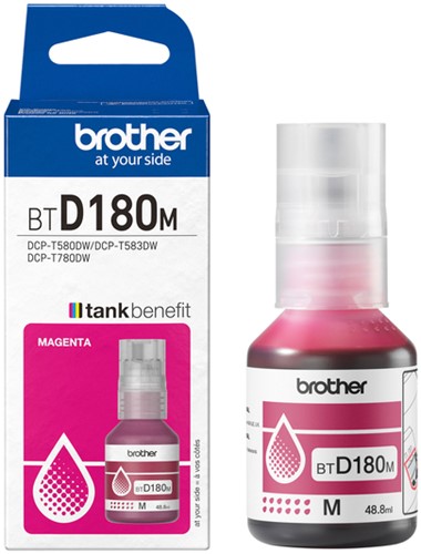 Navulinkt Brother BT-D180M rood-3
