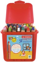 Kleurpotloden STABILO 882 woody 3 in 1 incl 3 slijpers classpack 38st-2
