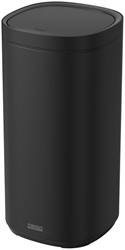 Afvalbak Desq Touch 50 liter RVS zwart