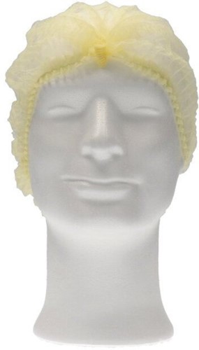 Haarnet CMT clip non-woven L 53cm PP geel 100 stuks-2