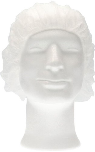 Haarnet CMT bouffant non-woven XL 58cm PP wit 100 stuks-2
