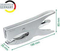 Niettang Leitz achterlaadmodel P3 40 vel zilver-9