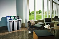 Paneel Rubbermaid Slim Jim Recyclestation voor label geel-2