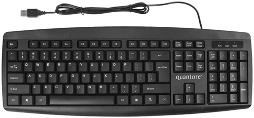 Quantore Toetsenbord Quantore qwerty zwart | Alles voor kantoor en kantine!