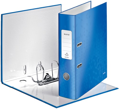 Ordner Leitz Wow 180° gelamineerd 80mm A4 blauw