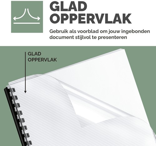 Voorblad Fellowes A4 PVC 200micron recycled 100 stuks-2