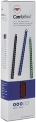 Bindrug GBC 8mm 21rings A4 blauw 100 stuks