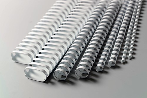Bindrug GBC 12mm 21rings A4 wit 100 stuks-3