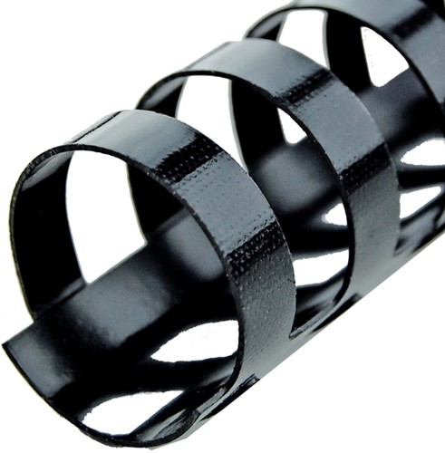 Bindrug GBC 19mm 21rings A4 zwart 100 stuks-1