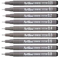 Fineliner Artline technisch 0.6mm zwart-2