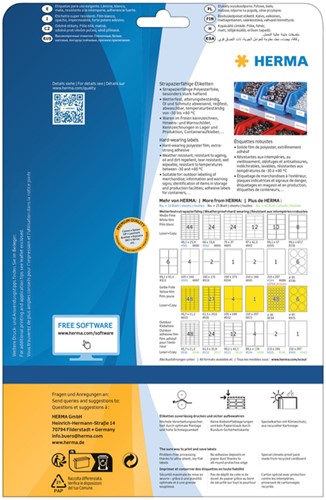 Etiket HERMA 8034 30mm rond weerbestendig geel 1200 stuks-3