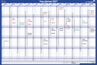 Jaarplanner 2027 Legamaster 1 persoon 90x60cm horizontaal gelamineerd Engelstalig-3