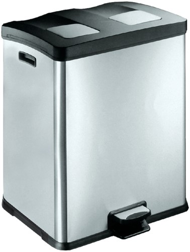 Pedaalemmer EKO Rejoice 2x30 liter mat rvs
