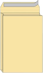 Envelop Quantore monsterzak 262x371x38mm zelfklevend creme 125 stuks