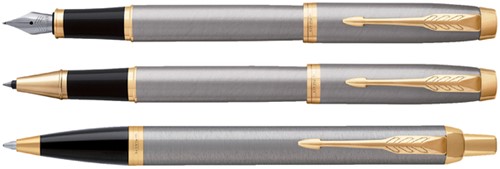 Balpen Parker IM brushed metal GT medium-3