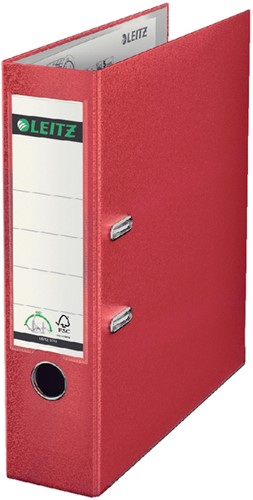 Ordner Leitz 1010 180° 80mm PP A4 rood