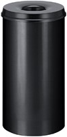 Papierbak met vlamdover Vepabins 50 liter 335mm zwart